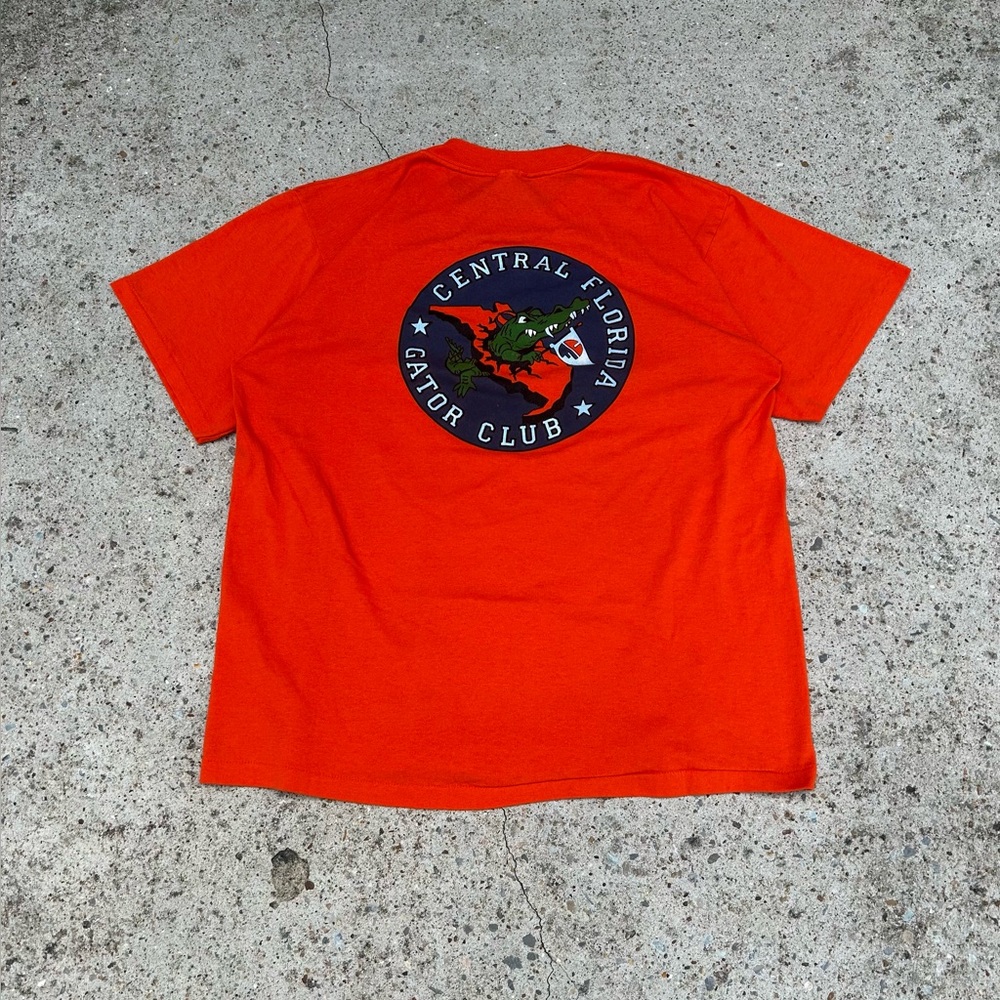 Vintage 80s Florida Gator Club Single Stitch Cal Cru Short Sleeve T-Shirt XL